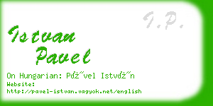 istvan pavel business card